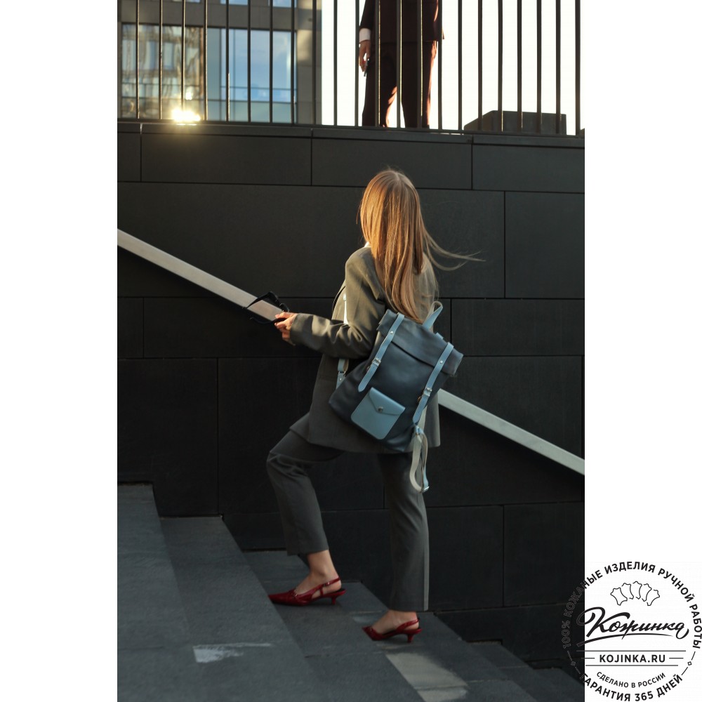 Кожаный рюкзак "Vogue New" (джинс)